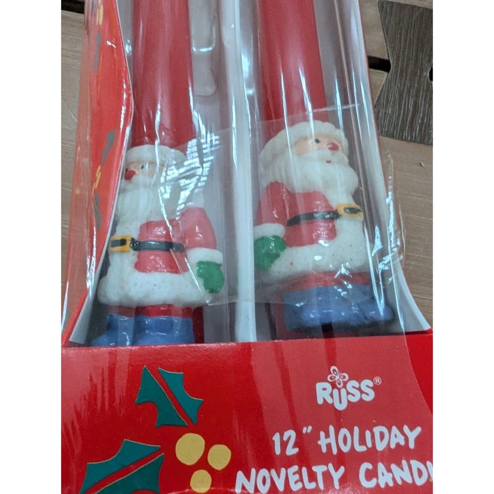 Vintage Russ Santa Claus Candles‎ 12